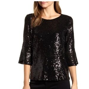 2/$45 Gibson x Glam Living in Yellow sequin top